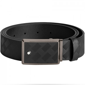 Ремень из кожи черного цвета 35мм